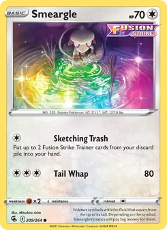 Smeargle, Fusion Strike Nº 209 Normal