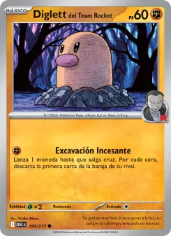 Diglett del Team Rocket, Héroes Ascendentes Nº 100 Normal