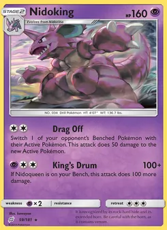 Nidoking, Team Up Nº 59 Normal