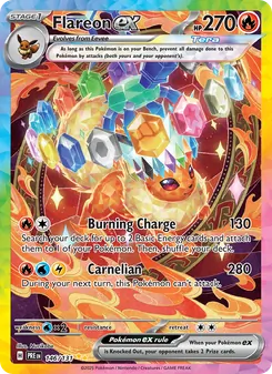 Flareon ex, Prismatic Evolutions No. 146 Holo