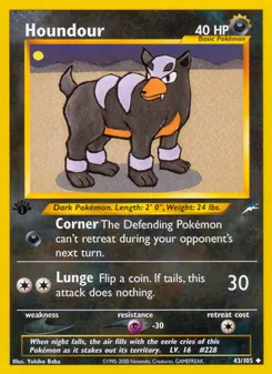 Houndour, Neo Destiny Nº 43 Normal