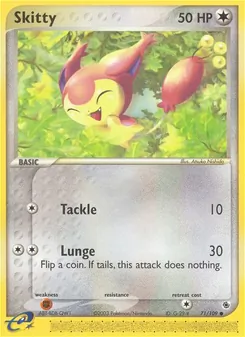 Skitty, Ruby & Sapphire No. 71 Normal