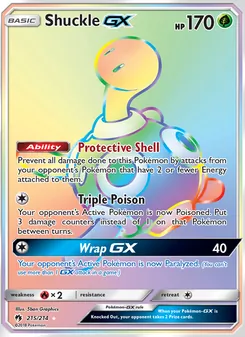 Shuckle GX, Lost Thunder No. 215 Normal