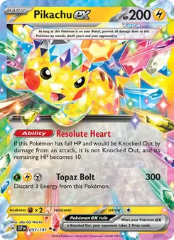 Pikachu ex, Surging Sparks No. 057