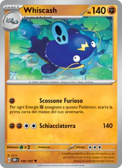 Whiscash, Ossidiana Infuocata Nº 109 Normal
