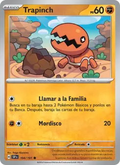 Trapinch, Chispas Fulgurantes No. 104 Normal