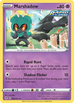 Marshadow, Evolving Skies No. 80 Holo