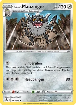Galar-Mauzinger, Fusions Angriff No. 181 Normal