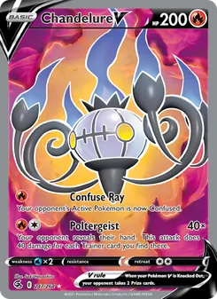 Chandelure V, Fusion Strike No. 247 Holo