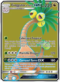 Exeggutor de Alola GX, Invasión Carmesí No. 107 Normal