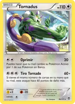 Tornadus, Puños Furiosos Nº 86 Normal