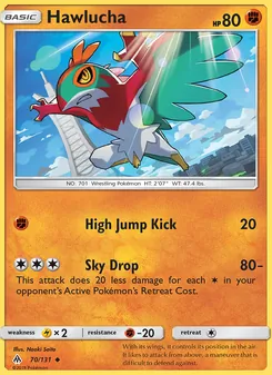 Hawlucha, Forbidden Light Nº 70 Normal
