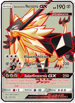 Abendmähne-Necrozma GX, Ultra-Prisma No. 145 Normal
