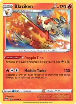 Blaziken, Fiamme Oscure No. 24 Holo