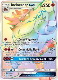 Incineroar GX, Guardiani Nascenti No. 147 Normal
