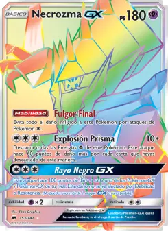 Necrozma GX, Sombras Ardientes No. 153 Holo