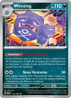 Weezing, 151 Nº 110 Holo