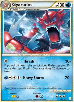Gyarados, HeartGold SoulSilver No. 123 Holo