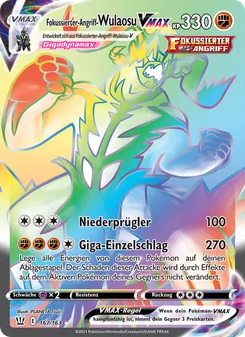 Fokussierter-Angriff-Wulaosu VMAX, Kampfstile No. 167 Holo