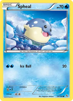 Spheal, Flashfire No. 24 Normal