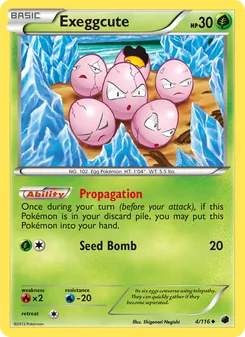 Exeggcute, Plasma Freeze No. 4