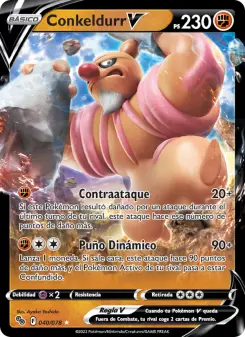 Conkeldurr V, Pokémon GO Nº 040 Holo