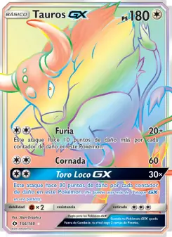 Tauros GX, Sol y Luna No. 156 Normal