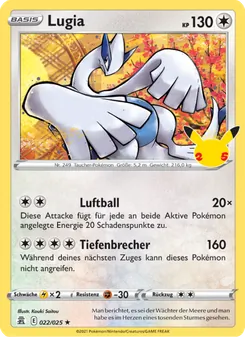 Lugia, Celebrations No. 22 Holo