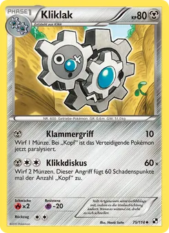 Kliklak, Schwarz & Weiß Nº 75 Normal