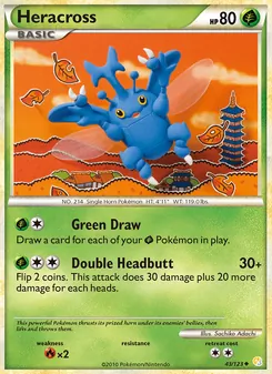 Heracross, HeartGold SoulSilver Nº 43 Normal