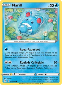 Marill, Poing de Fusion Nº 58 Normal
