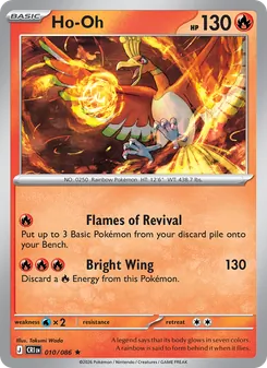 Ho-Oh, Chaos Rising No. 010 Holo