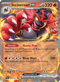 Incineroar ex, Temporal Forces No. 034 Holo