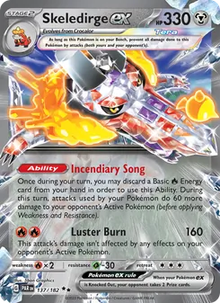 Skeledirge ex, Paradox Rift No. 137 Holo