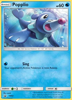 Popplio, SM Black Star Promos No. SM03