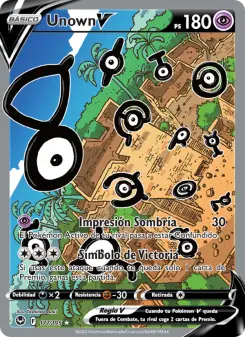 Unown V, Tempestad Plateada No. 177 Holo