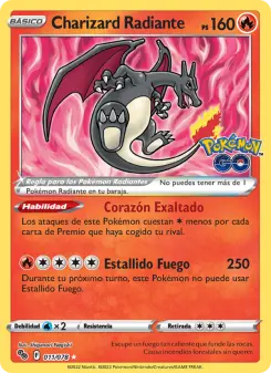 Charizard Radiante, Pokémon GO Nº 011 Holo