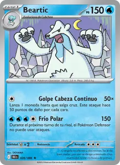 Beartic, Fulgor Negro No. 026 Holo
