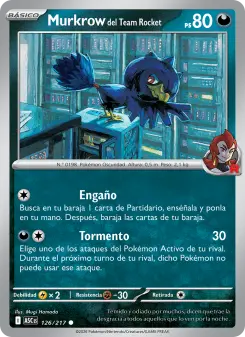 Murkrow del Team Rocket, Héroes Ascendentes No. 126 Normal