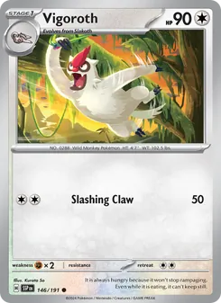 Vigoroth, Surging Sparks No. 146 Normal