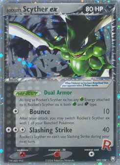 Rocket's Scyther ex, Team Rocket Returns Nº 102 Holo