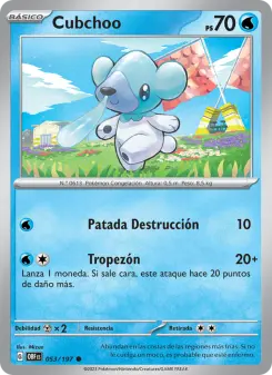 Cubchoo, Llamas Obsidianas No. 053 Normal