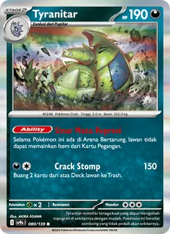 Tyranitar, Ikatan Takdir Nº 080 Normal