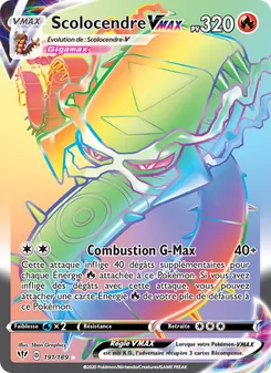 Scolocendre VMAX, Ténèbres Embrasées No. 191 Holo
