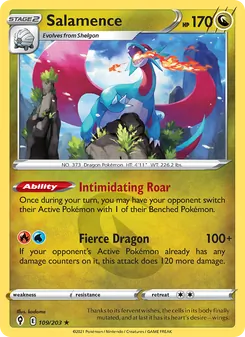 Salamence, Evolving Skies Nº 109 Holo