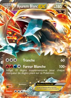 Kyurem Blanc EX, Tempète Plasma No. 96 Normal