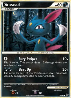 Sneasel, Undaunted No. 68 Normal