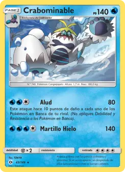 Crabominable, Sol y Luna No. 43 Normal