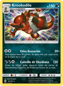 Krookodile, Sol y Luna Nº 85 Normal