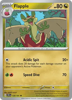 Flapple, Surging Sparks No. 139 Normal